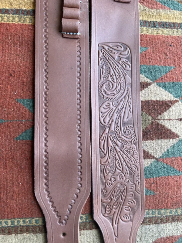 Cowboy Leather Cartridge Belt with Loops – .44/.45 Cal | Western Leather Gear