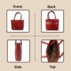 Front Handmade Leather Shoulder Bag for Women Genuine Leather Tote Bag for Women –