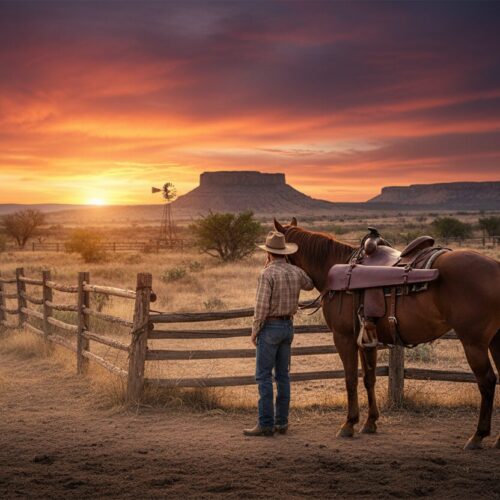Henry leather rifle scabbard