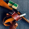 Handmade Leather Cartridge Belt – Western Gun Belt with 22 Cal Loops | Cowboy Action Shooting, Hunters & Shooters