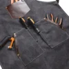 Personalized Canvas & Leather Apron – Cooking, BBQ, Woodworking & Barista Apron | Custom Gift for Men & Women