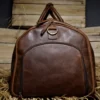 Leather Duffel Bag with Shoe Compartment – Men’s Weekender Overnight Travel Bag | Gym, Sports & Anniversary Gift