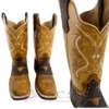 Handmade Leather Cowboy Boots for Men – Western Rodeo Work Boots, Durable Rustic Footwear