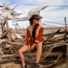 Rugged Australian Brown Leather Bush Hat – Foldable Distressed Cattleman Outback Headwear for Men & Women