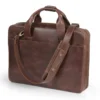 Personalized Top Grain Leather Laptop Bag 16” – Premium Travel Briefcase, Satchel & Messenger Bag for Men & Women