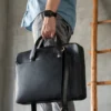 Personalized Top Grain Leather Laptop Bag 16” – Premium Travel Briefcase, Satchel & Messenger Bag for Men & Women