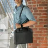 Personalized Top Grain Leather Laptop Bag 16” – Premium Travel Briefcase, Satchel & Messenger Bag for Men & Women
