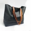 Tota Bag Premium Handcrafted Black Leather Tote Bag for Women