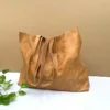 Tota Bag Handmade Distressed Brown Leather Tote Bag