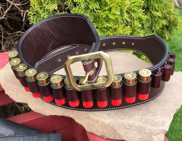 Brown Leather Cartridge Belt Brown Leather Cartridge Belt