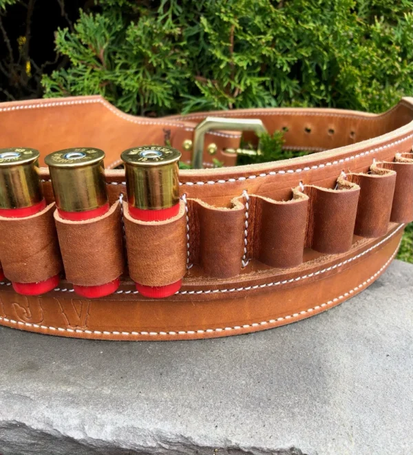 Brown Leather Cartridge Belt Brown Leather Cartridge Belt