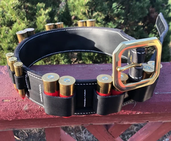 Leather Shotgun Shell Belt