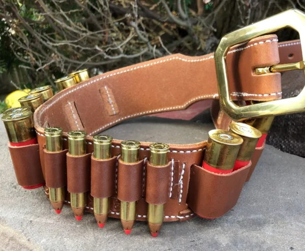 Leather Shotgun Shell Belt