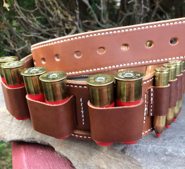 20 Gauge Leather Shotgun Shell Belt