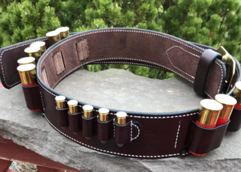 Ultimate Full-Grain Leather Shotgun Shell Belt & Cartridge Holder – 12 Gauge