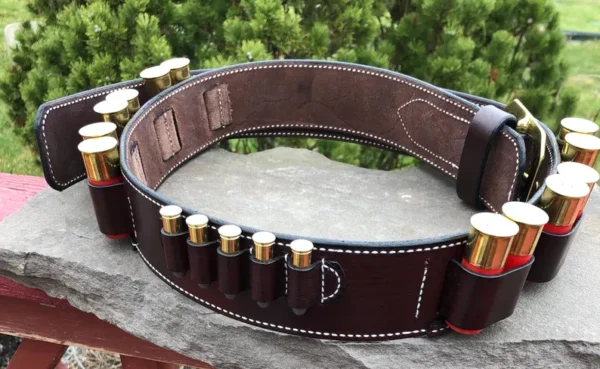 Leather Shotgun Shell Belt