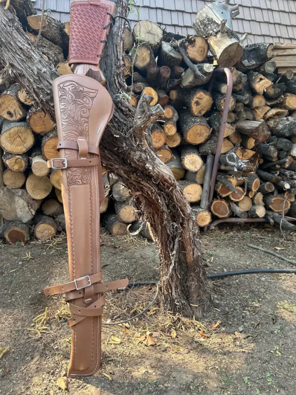 Premium Leather Rifle Scabbard