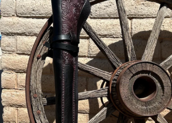 Premium Leather Rifle Scabbard for Lever Action Carbine – Western Style