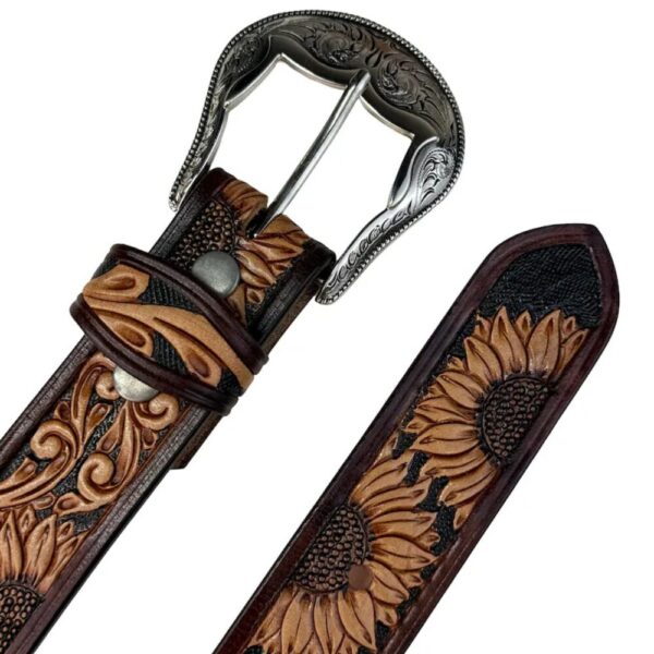 Sunflower Leather Belt